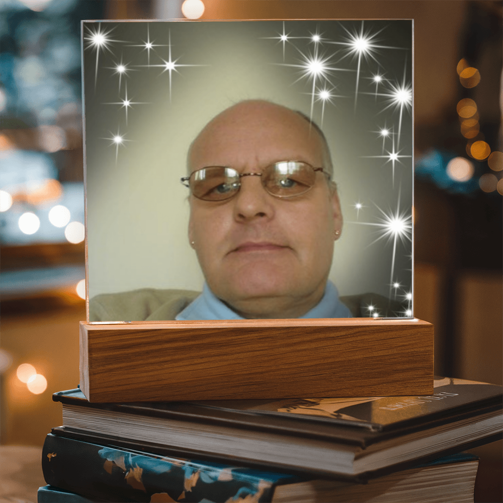 Personalized Acrylic Square Plaque – Cherish Your Loved One Forever”