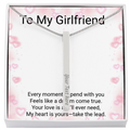 Girlfriend Gift 4-Sided Stick Necklace – Personalised Engraved Message