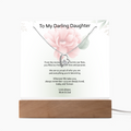 Daughter Keepsake Acrylic & Forever Love Necklace – A Timeless Gift of Love