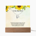 To My Stepmom – Keepsake Acrylic & Forever Love Necklace Full of Gratitude and Love