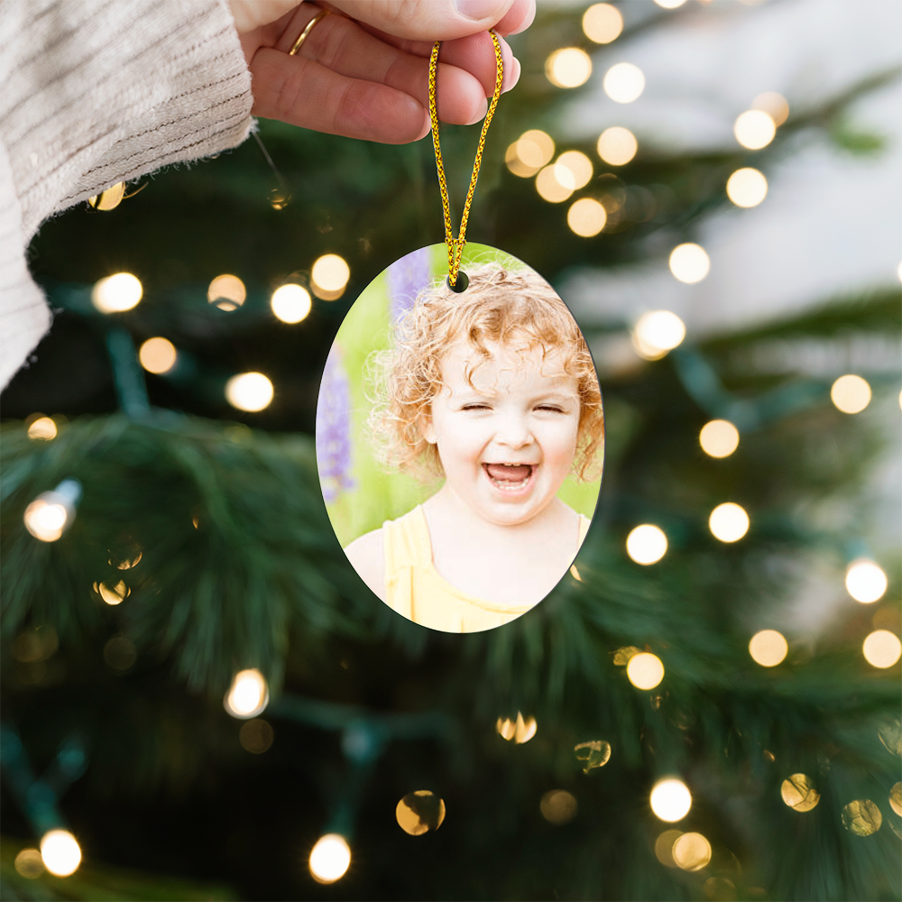 Personalized High Gloss Keepsake Ornament – Celebrate Love, Memories, and Special Dates