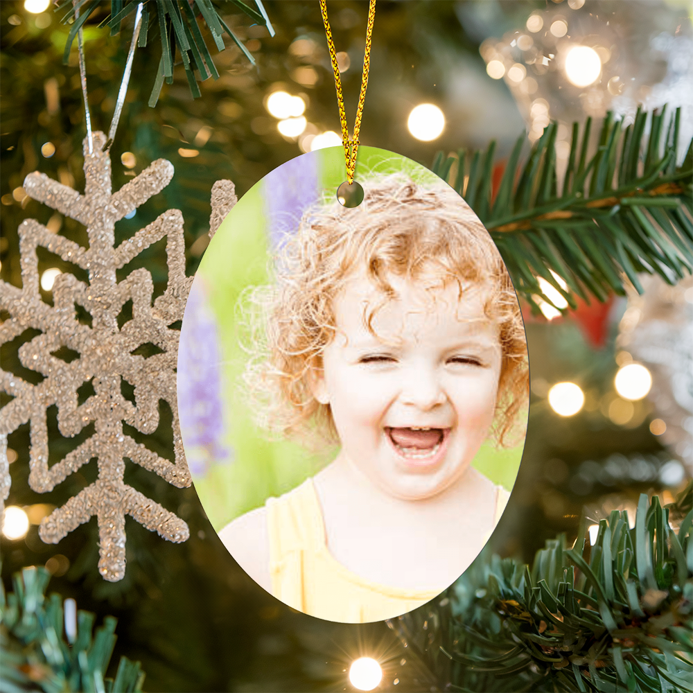 Personalized High Gloss Keepsake Ornament – Celebrate Love, Memories, and Special Dates