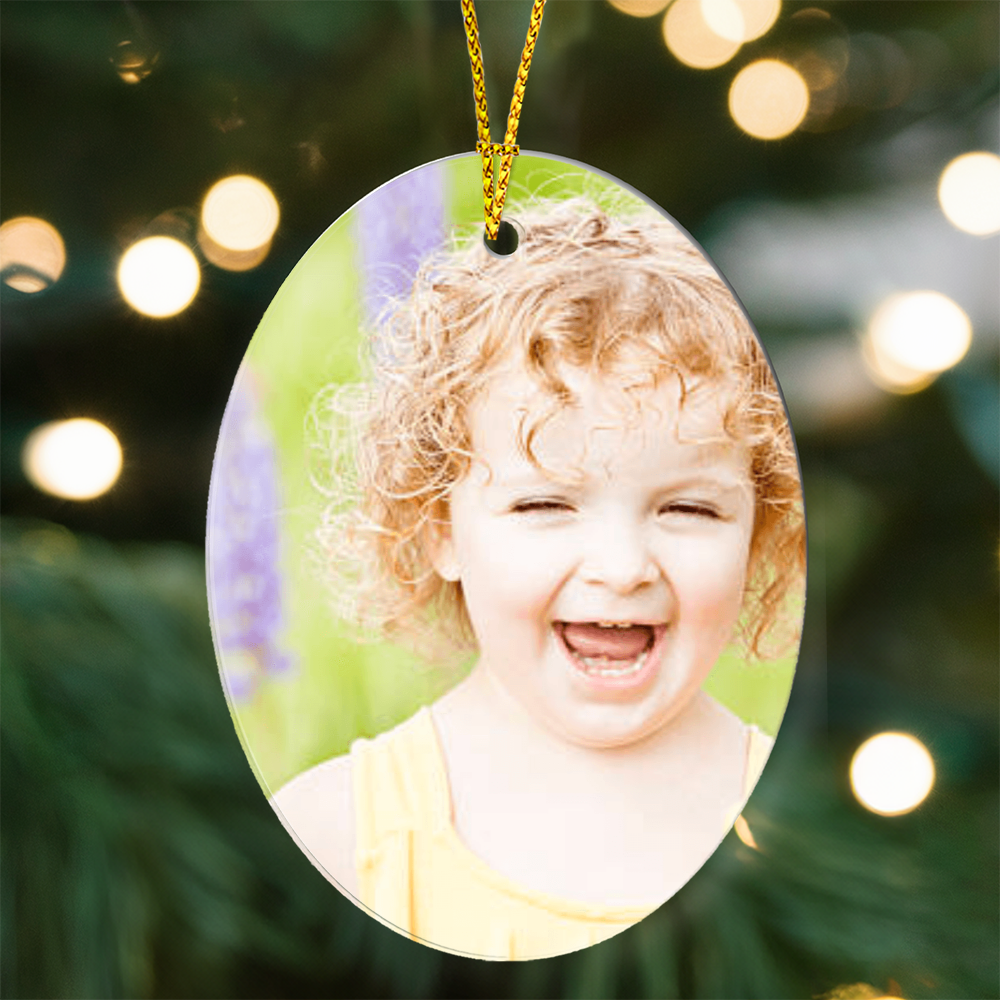 Personalized High Gloss Keepsake Ornament – Celebrate Love, Memories, and Special Dates