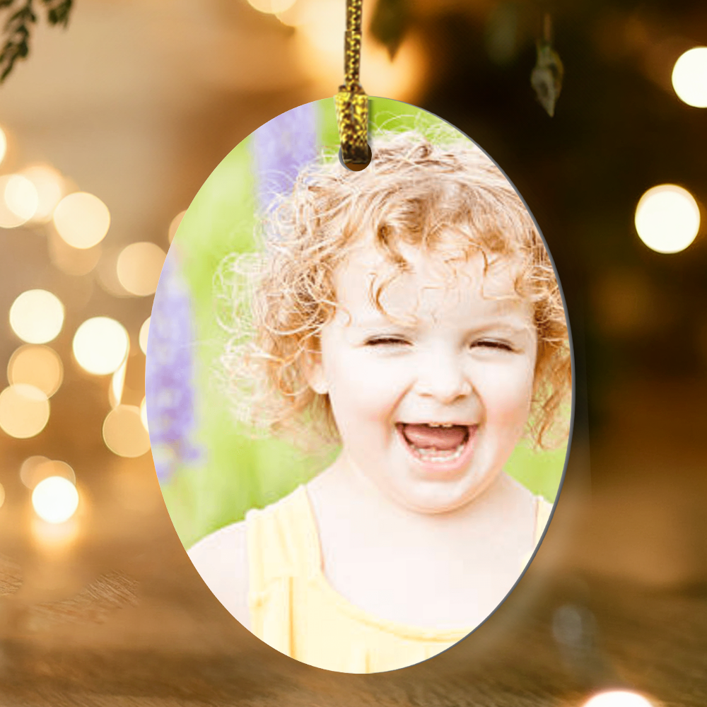 Personalized High Gloss Keepsake Ornament – Celebrate Love, Memories, and Special Dates
