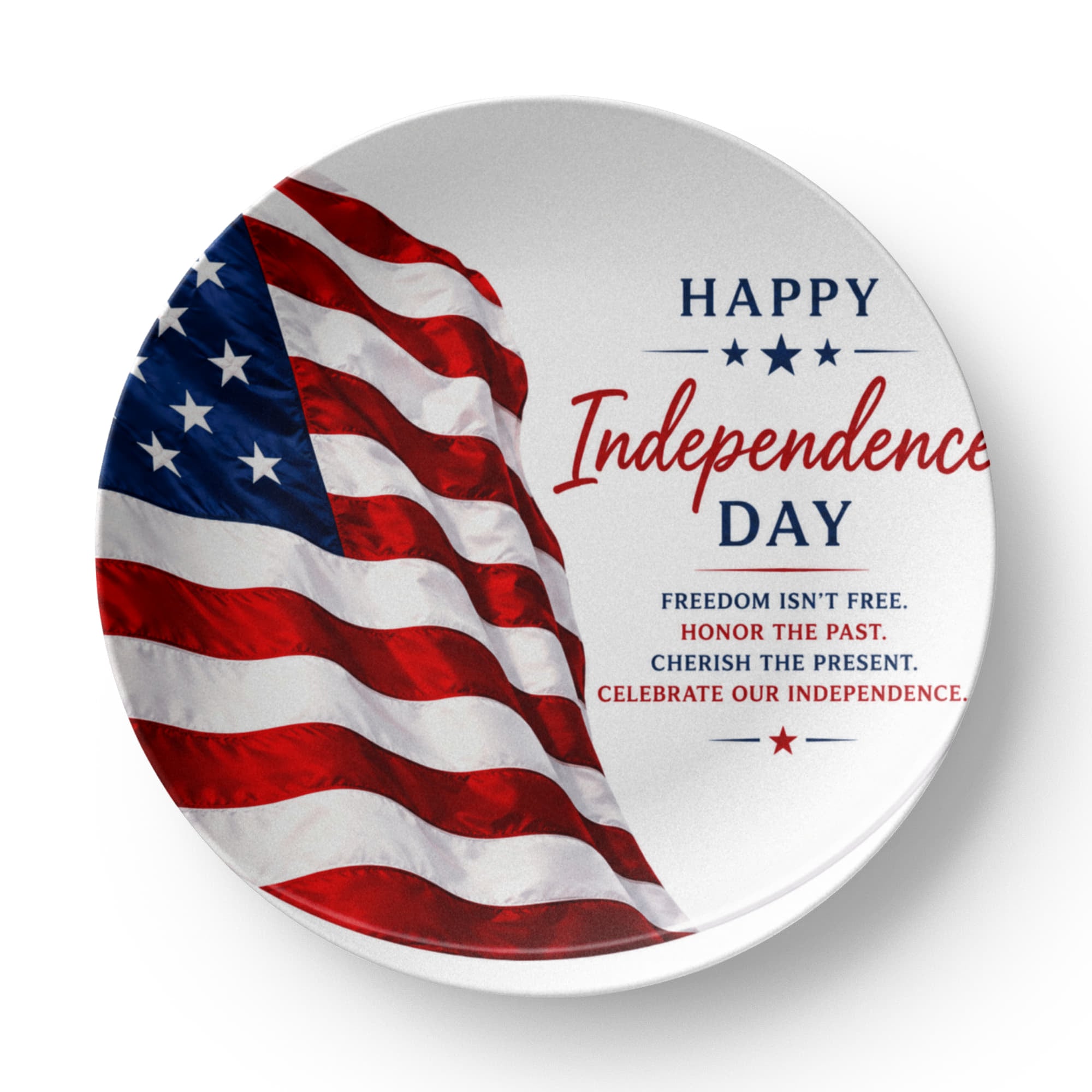 ndependence Day Plate – Patriotic 4th of July Decorative Plate Gift