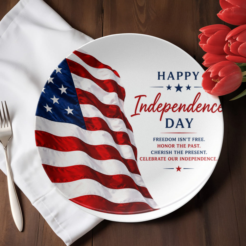 ndependence Day Plate – Patriotic 4th of July Decorative Plate Gift