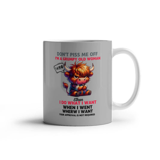 Funny Mother's Day Mug – Grumpy Old Woman Cup | Humorous Gift for Mum, Sarcastic Coffee Mug