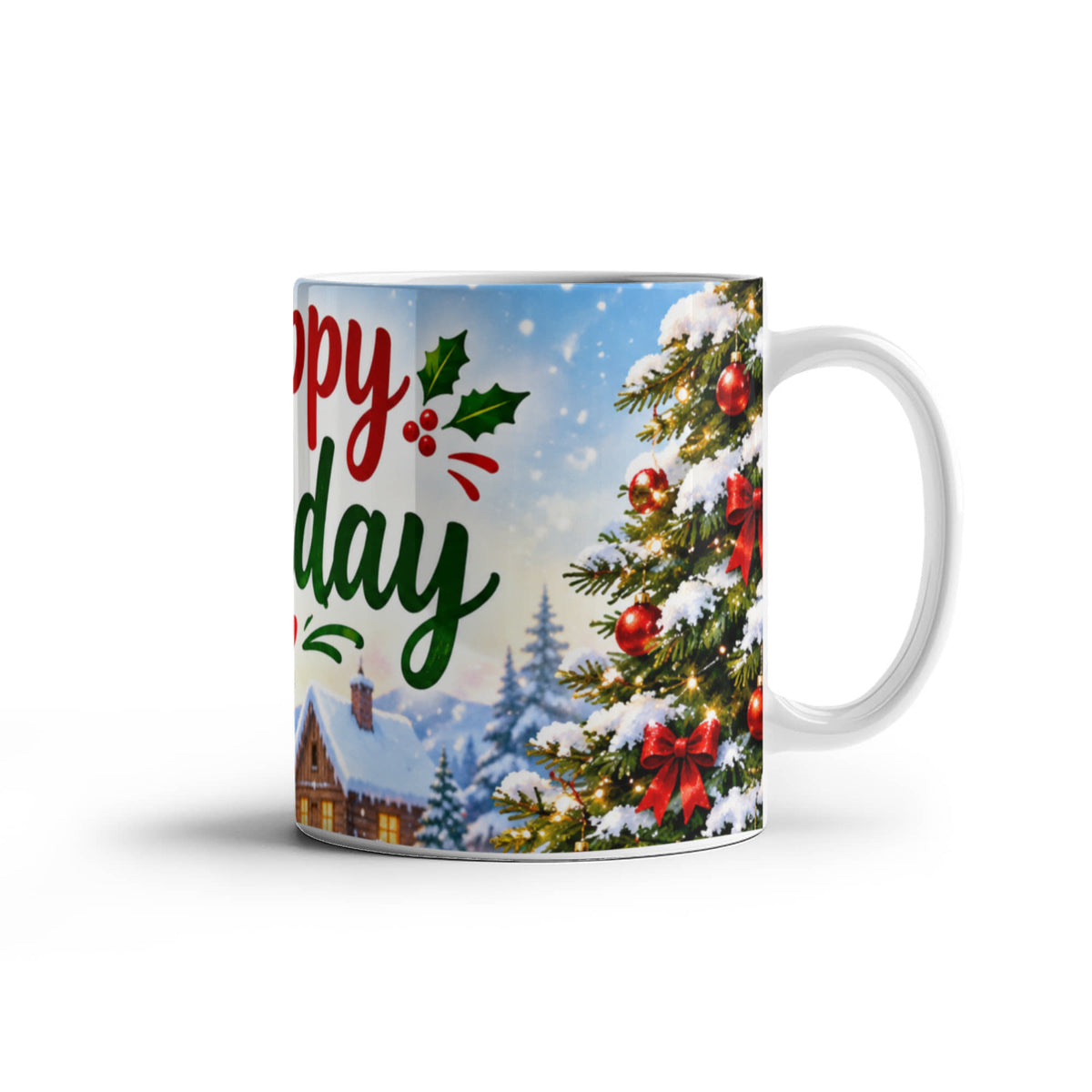 Happy Holidays Mug – Festive Christmas Coffee & Tea Mug