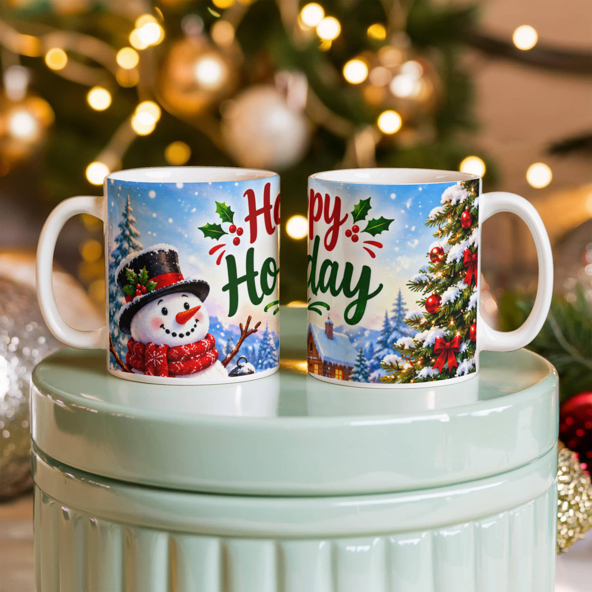 Happy Holidays Mug – Festive Christmas Coffee & Tea Mug