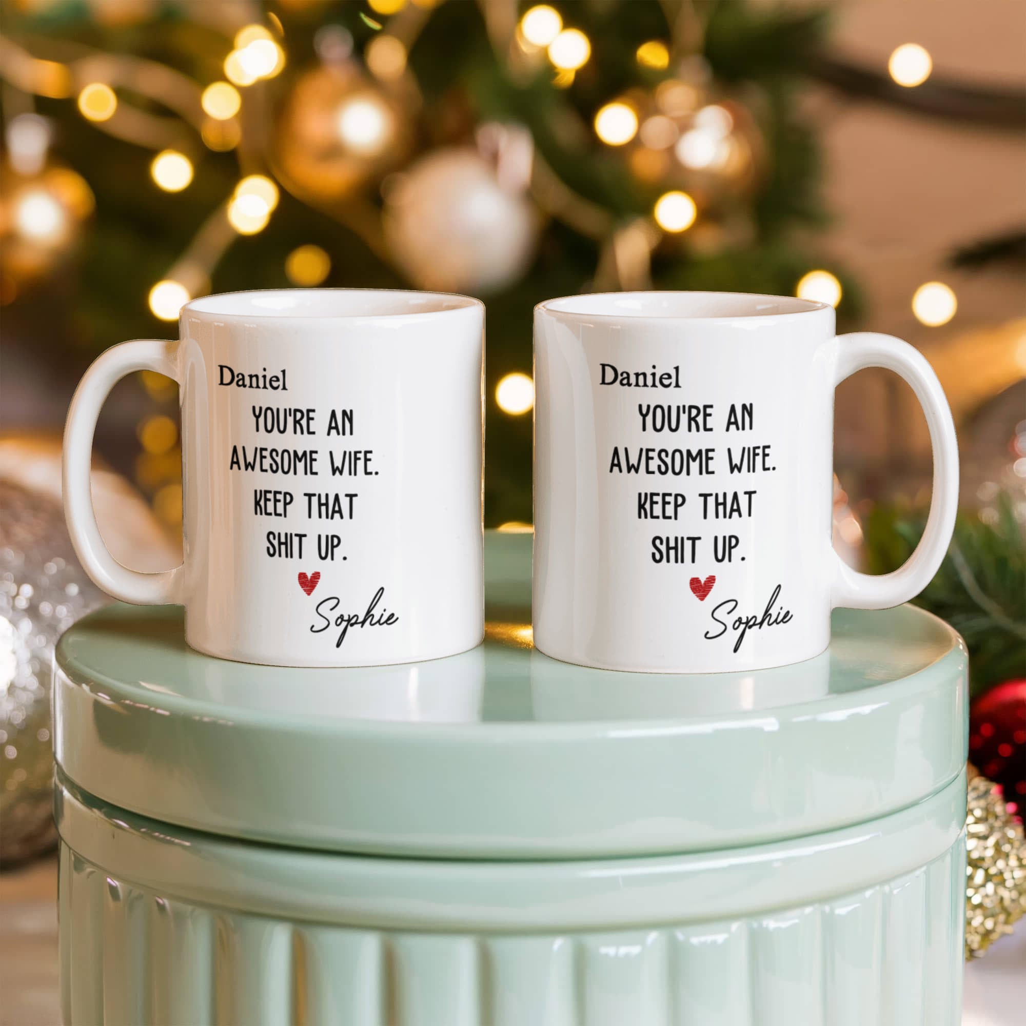Custom Partner Name Mug – A Romantic Personalized Gift for Couples