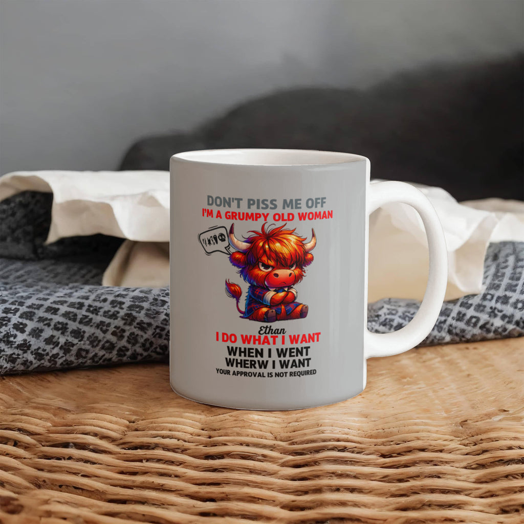 Funny Mother's Day Mug – Grumpy Old Woman Cup | Humorous Gift for Mum, Sarcastic Coffee Mug