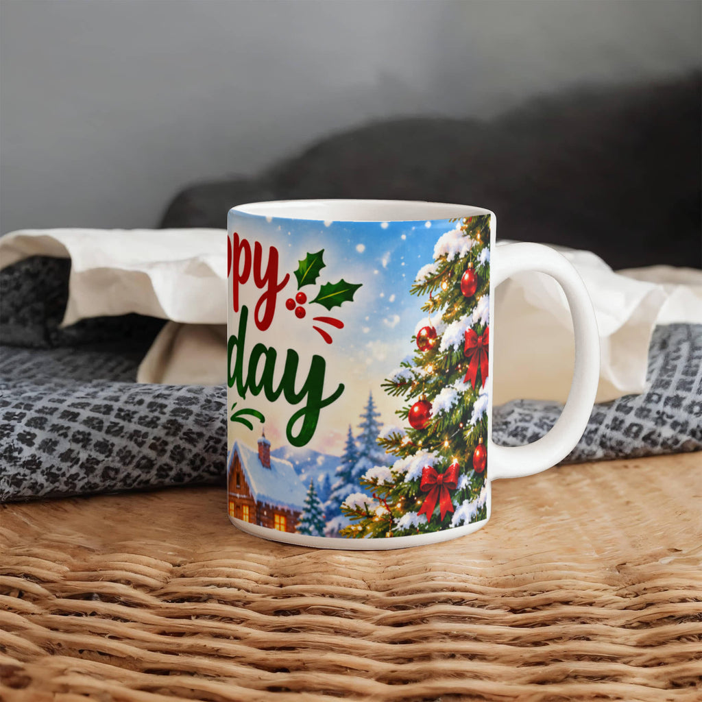 Happy Holidays Mug – Festive Christmas Coffee & Tea Mug