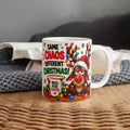 Funny Santa And Reindeer Mug – Comical Festive Gift for Coffee Lovers