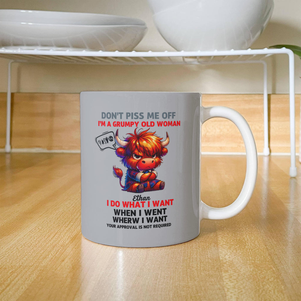 Funny Mother's Day Mug – Grumpy Old Woman Cup | Humorous Gift for Mum, Sarcastic Coffee Mug