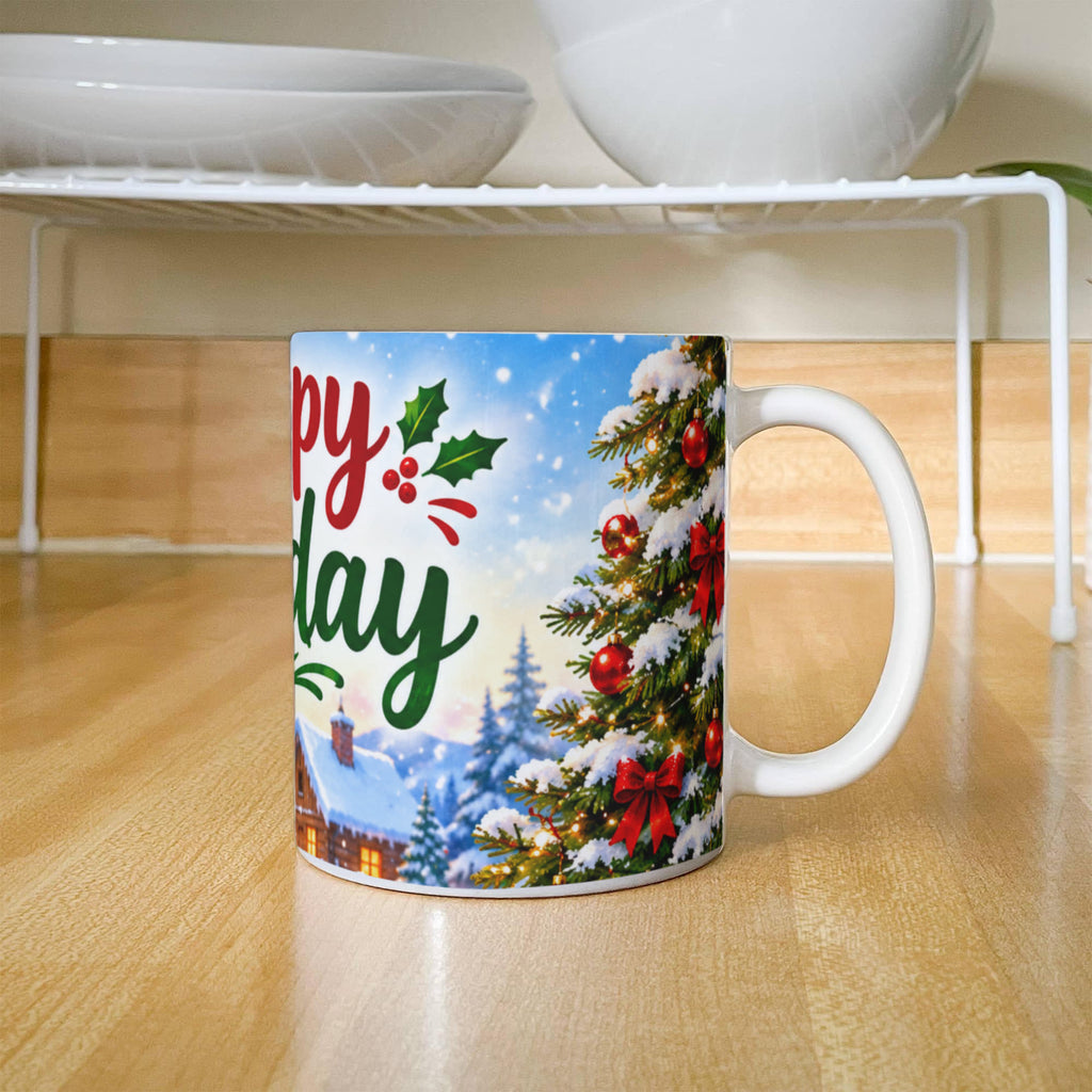 Happy Holidays Mug – Festive Christmas Coffee & Tea Mug