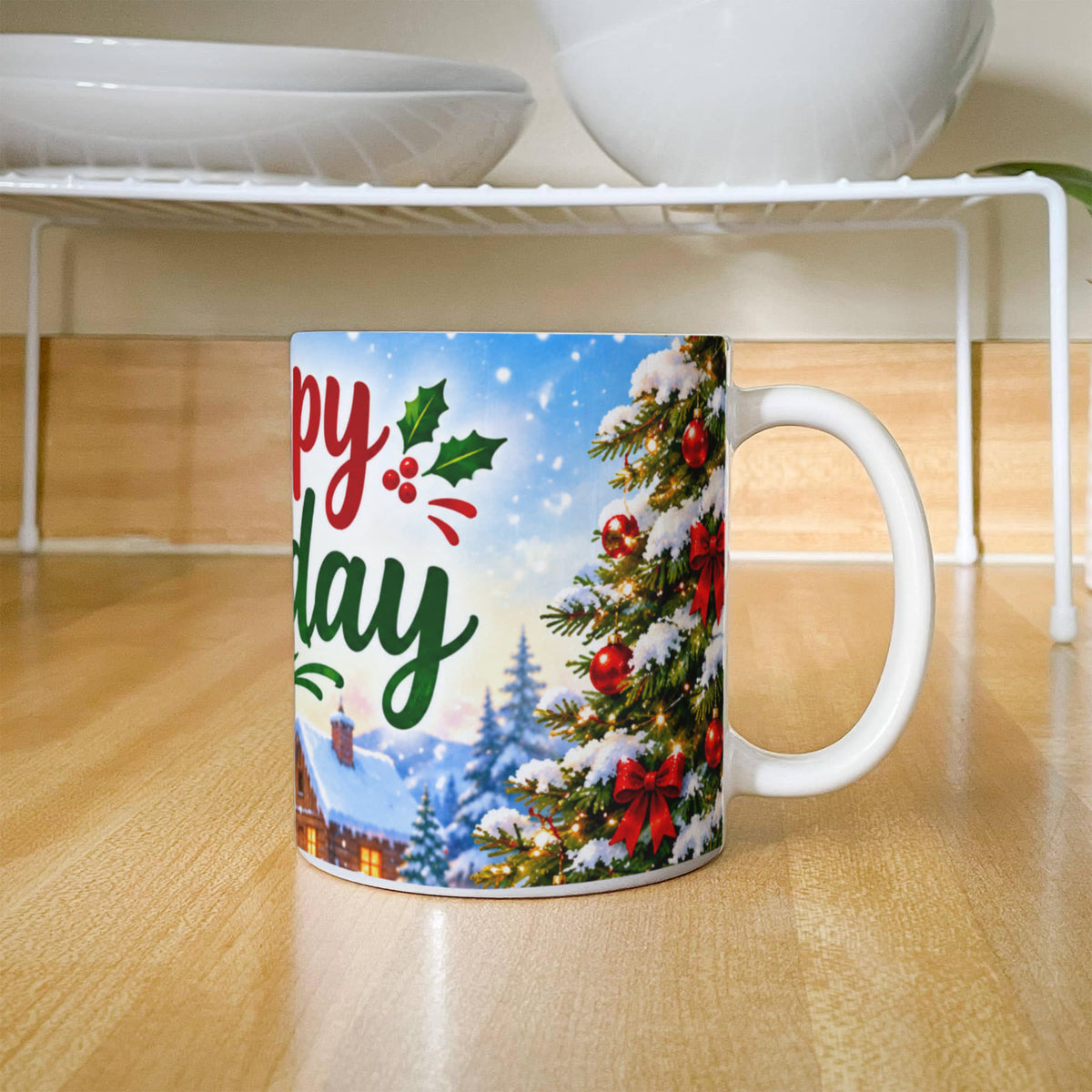 Happy Holidays Mug – Festive Christmas Coffee & Tea Mug
