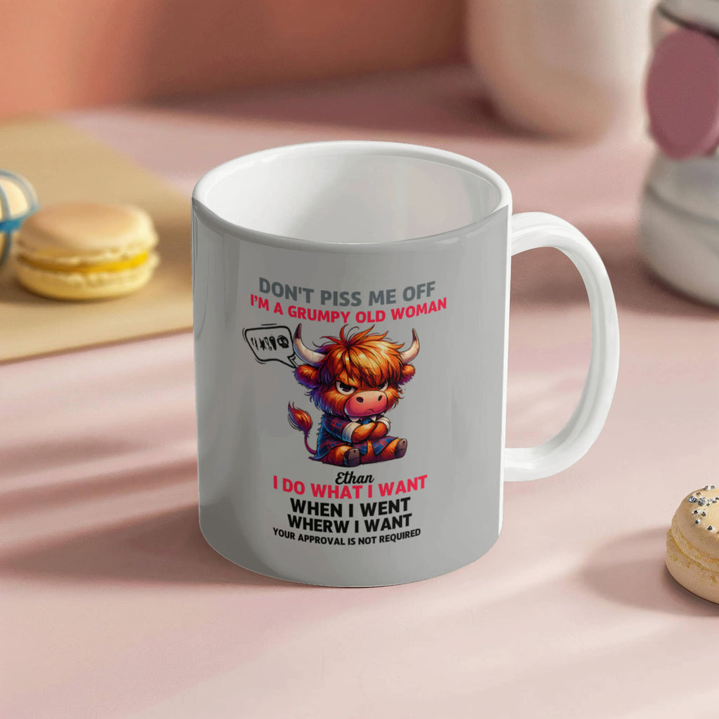 Funny Mother's Day Mug – Grumpy Old Woman Cup | Humorous Gift for Mum, Sarcastic Coffee Mug