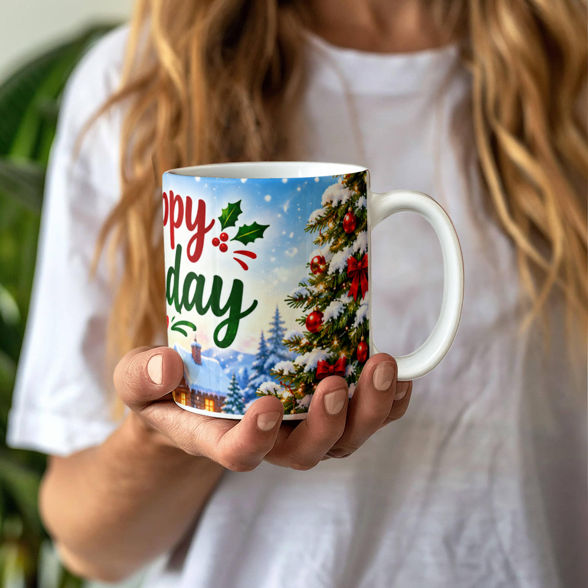 Happy Holidays Mug – Festive Christmas Coffee & Tea Mug