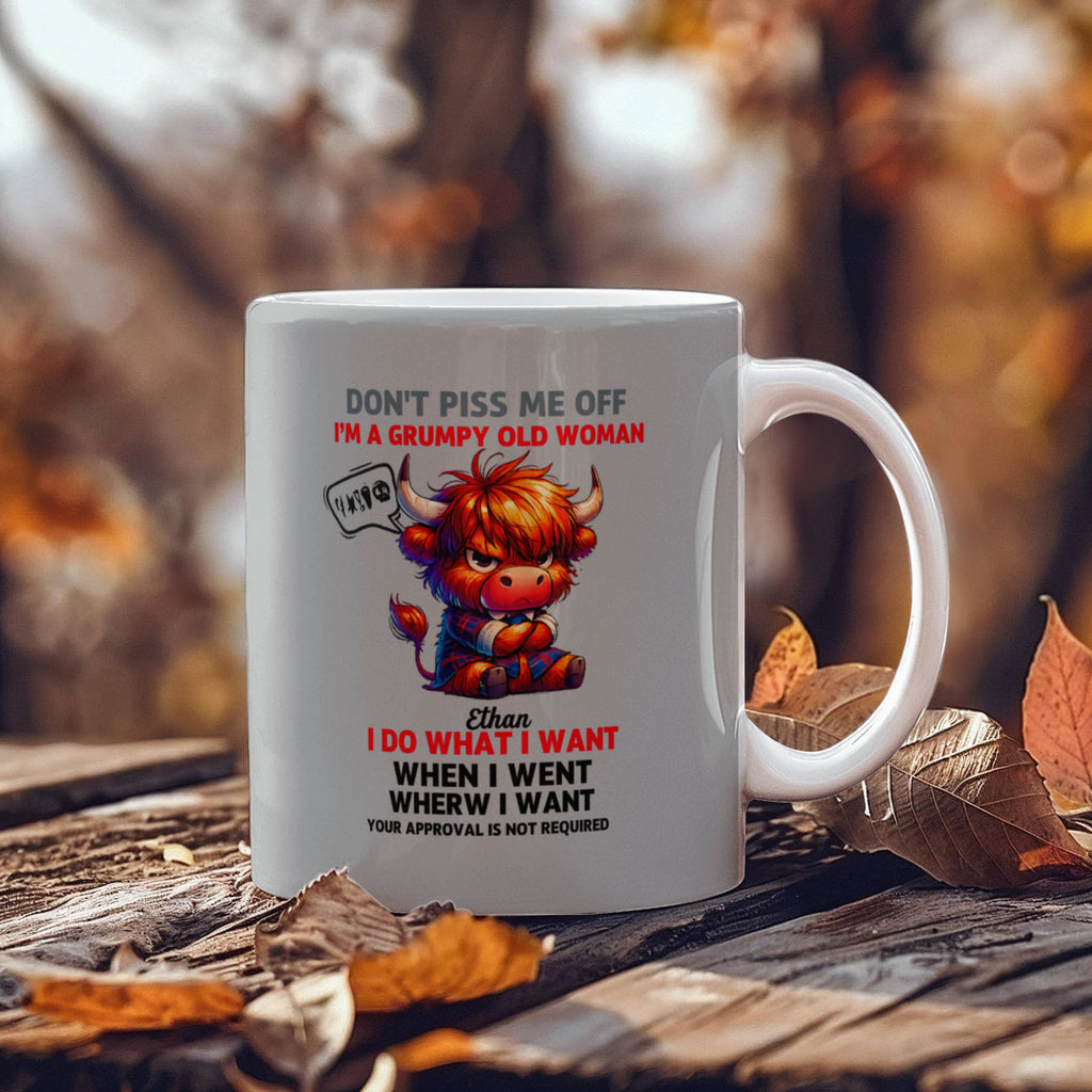 Funny Mother's Day Mug – Grumpy Old Woman Cup | Humorous Gift for Mum, Sarcastic Coffee Mug