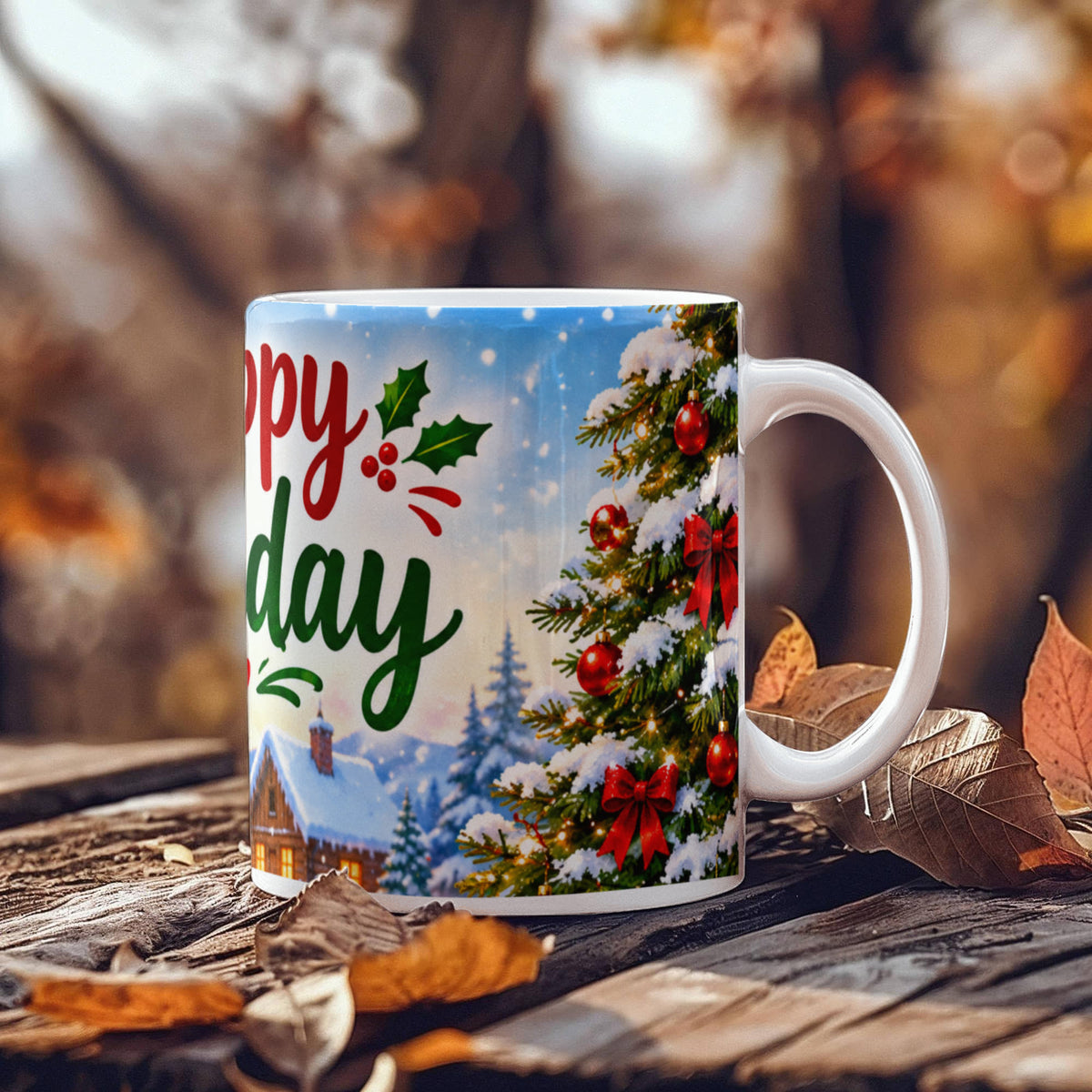 Happy Holidays Mug – Festive Christmas Coffee & Tea Mug