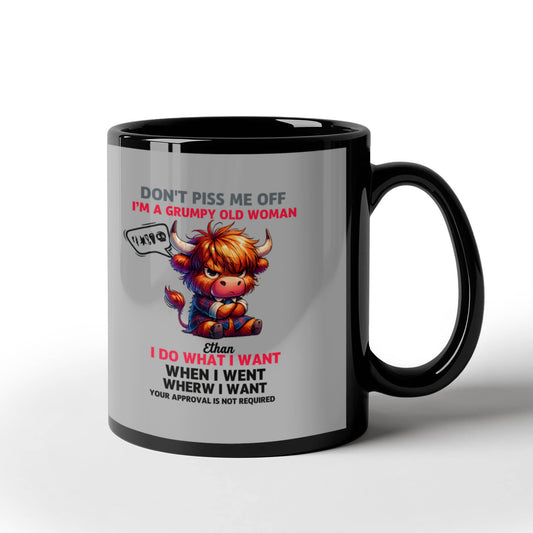 Funny Mother's Day Mug – Grumpy Old Woman Cup | Humorous Gift for Mum, Sarcastic Coffee Mug