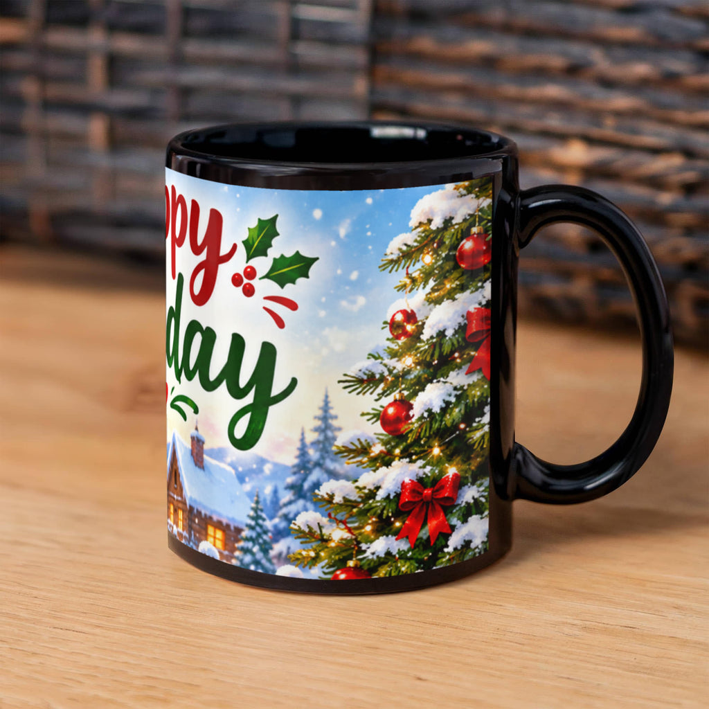 Happy Holidays Mug – Festive Christmas Coffee & Tea Mug