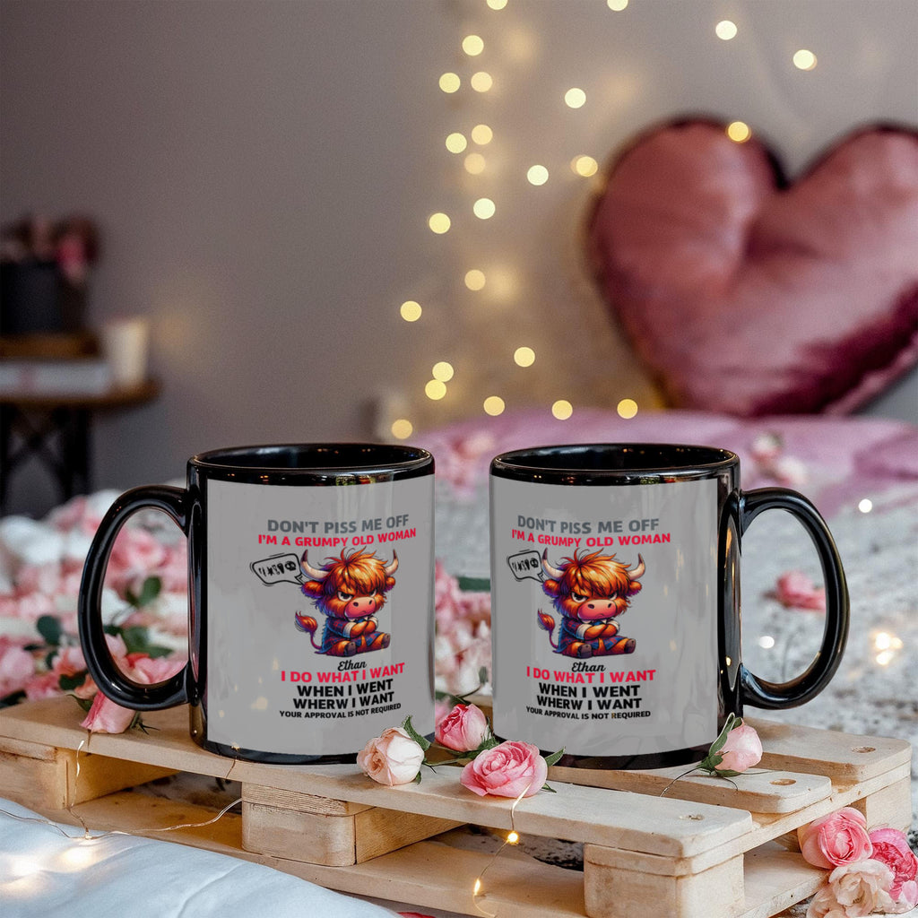 Funny Mother's Day Mug – Grumpy Old Woman Cup | Humorous Gift for Mum, Sarcastic Coffee Mug