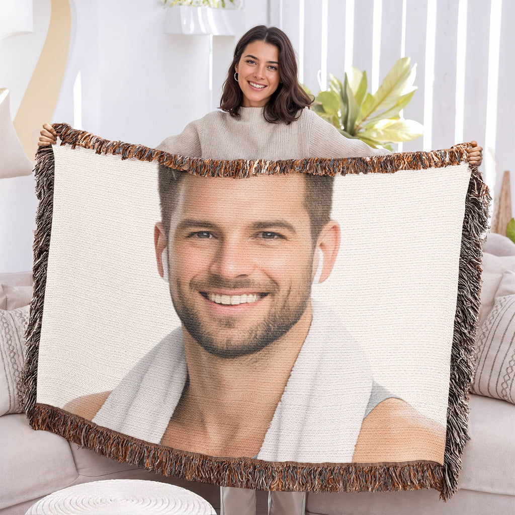 Custom Photo Woven Blanket (Landscape) – Timeless Memory Keepsake