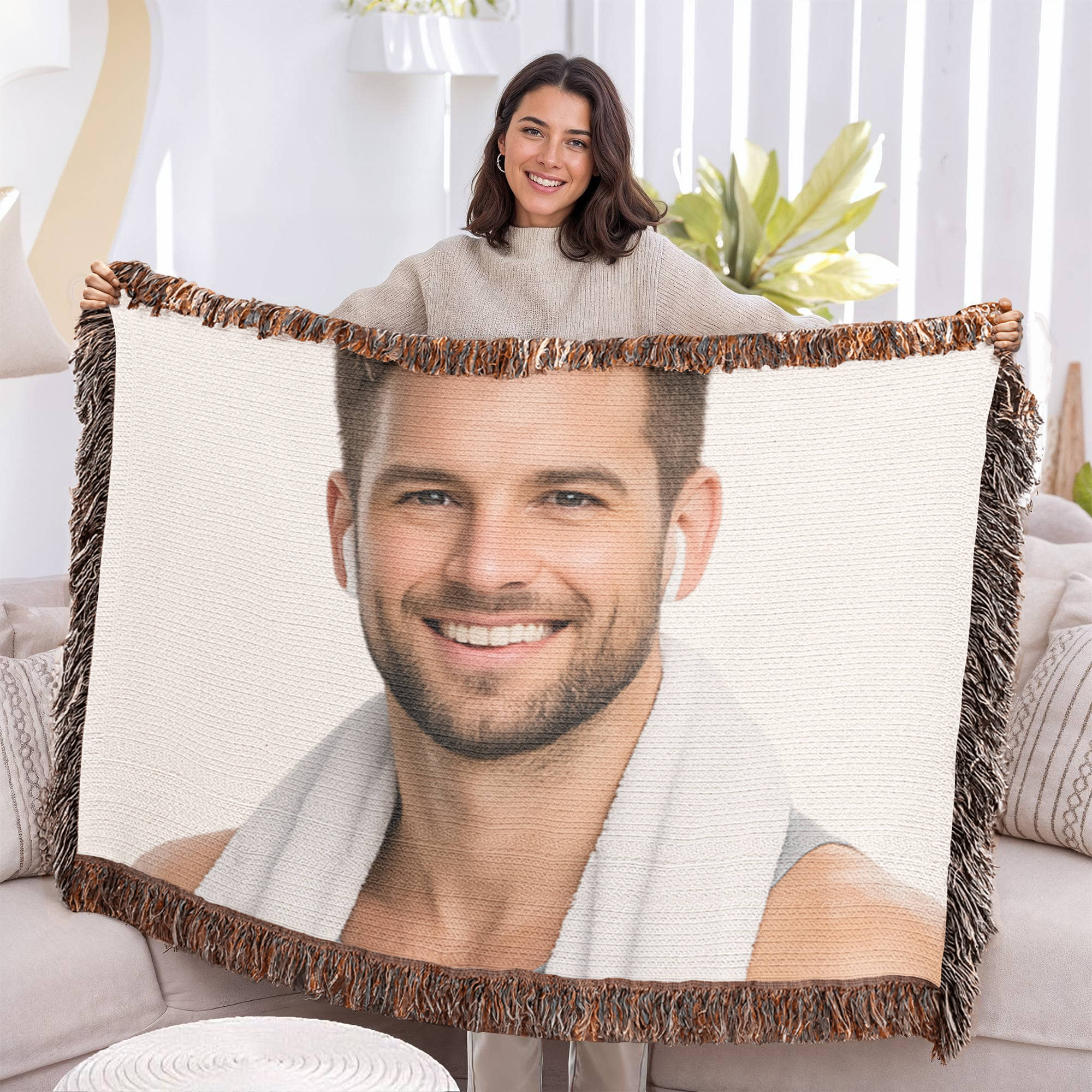 Custom Photo Woven Blanket (Landscape) – Timeless Memory Keepsake