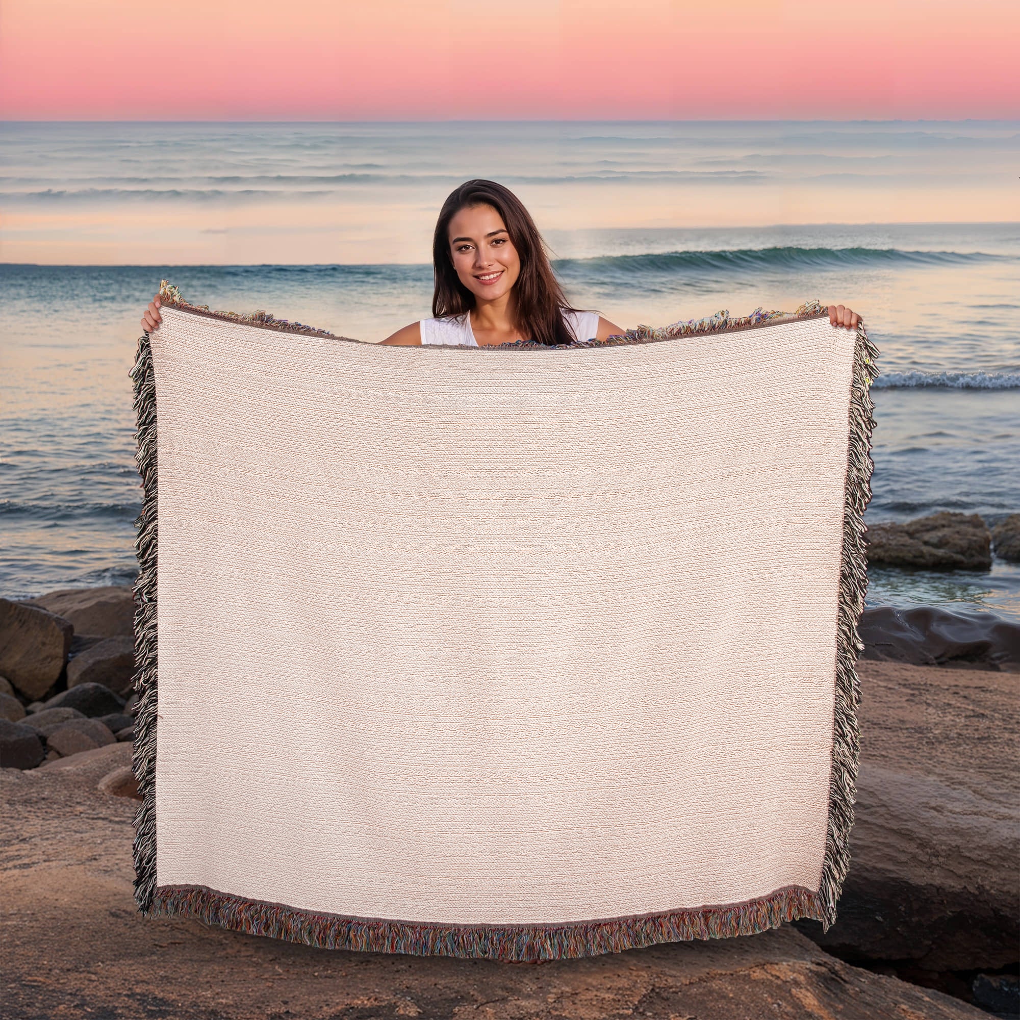 I Love You to the Moon and Back  Woven Blanket– Meaningful Gifts for Someone Special