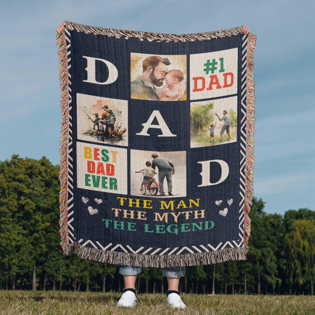 Best Dad Ever Custom Blanket – Soft & Meaningful Gift for Dad