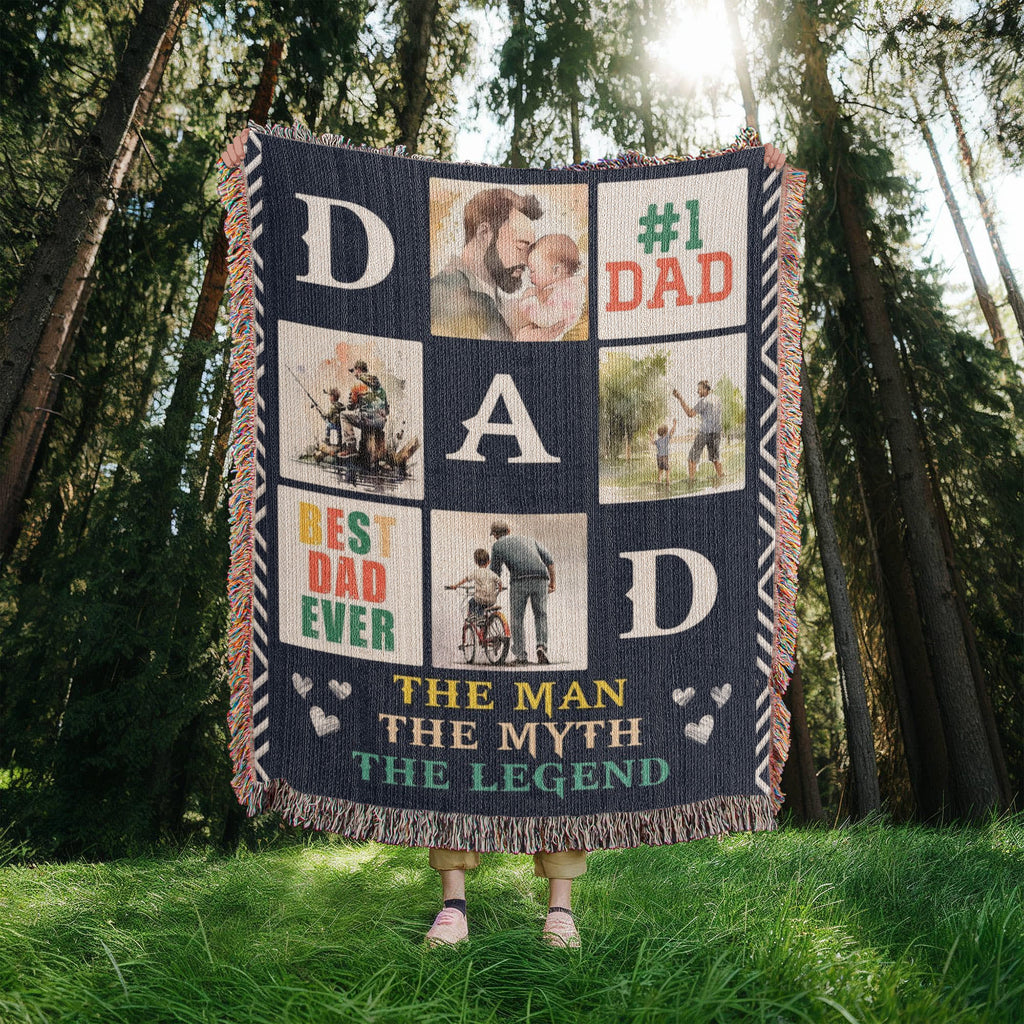 Best Dad Ever Custom Blanket – Soft & Meaningful Gift for Dad