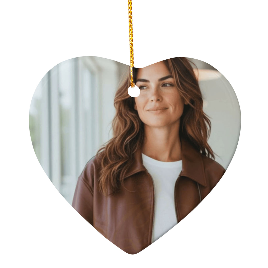 Personalized Ceramic Heart Ornament for Someone Special This Christmas