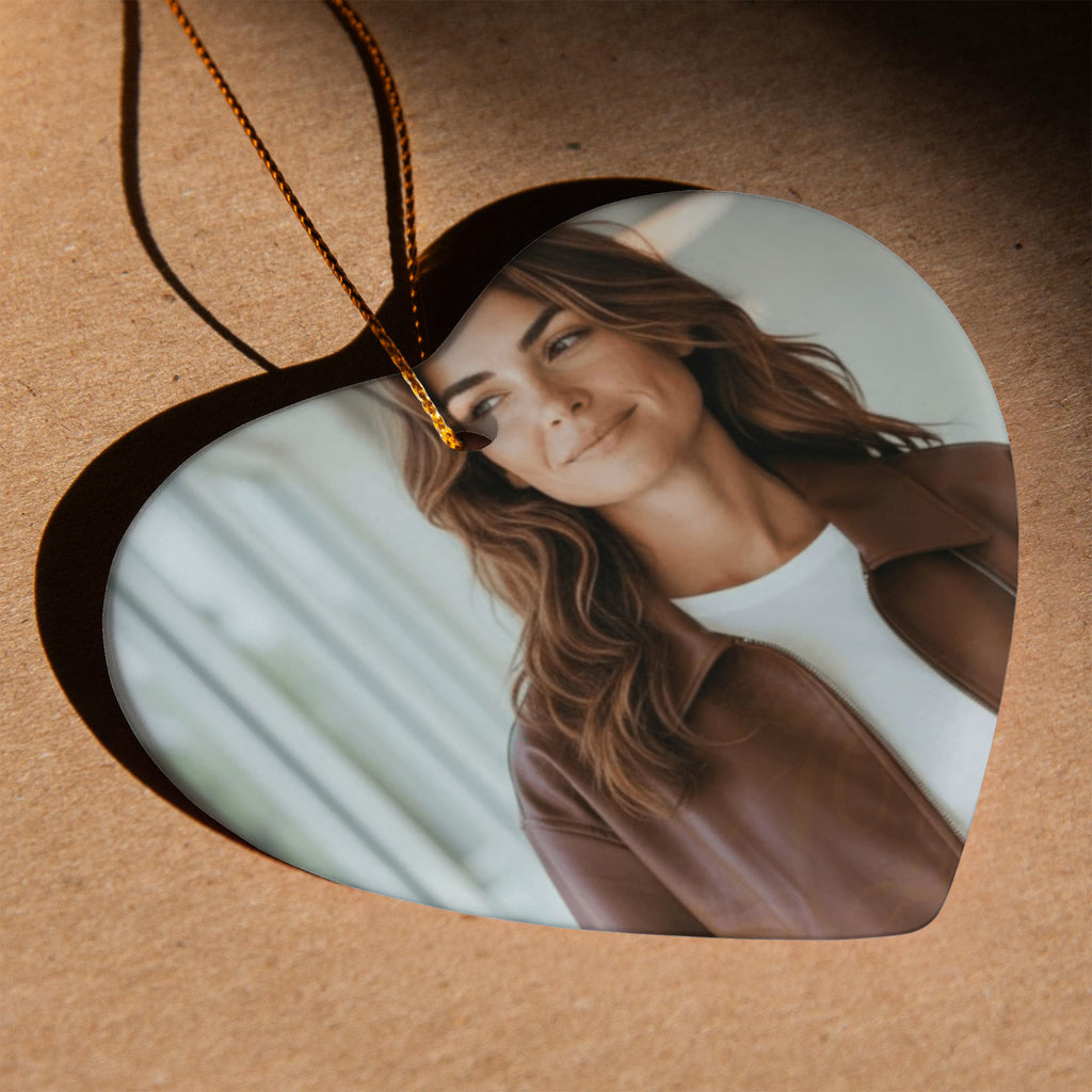 Personalized Ceramic Heart Ornament for Someone Special This Christmas