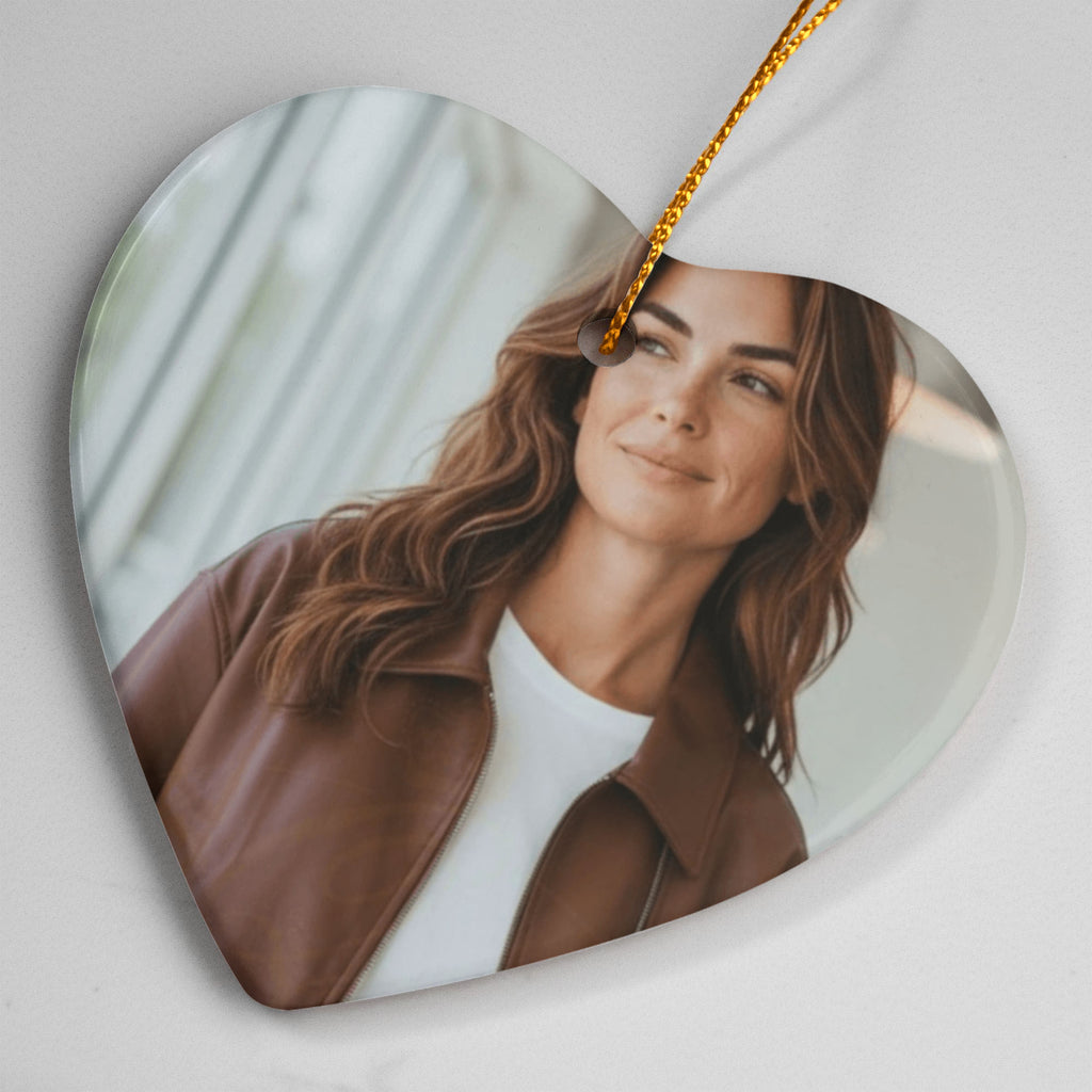 Personalized Ceramic Heart Ornament for Someone Special This Christmas