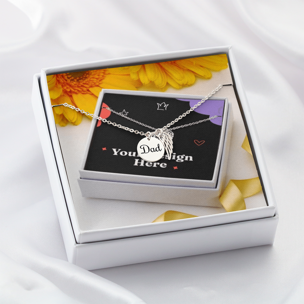 Forever in My Heart – Dad Memorial Necklace