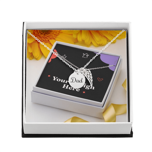 Forever in My Heart – Dad Memorial Necklace