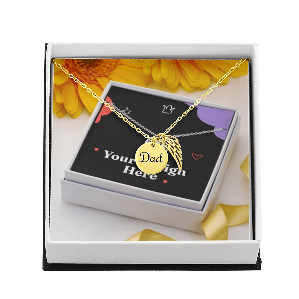 Forever in My Heart – Dad Memorial Necklace