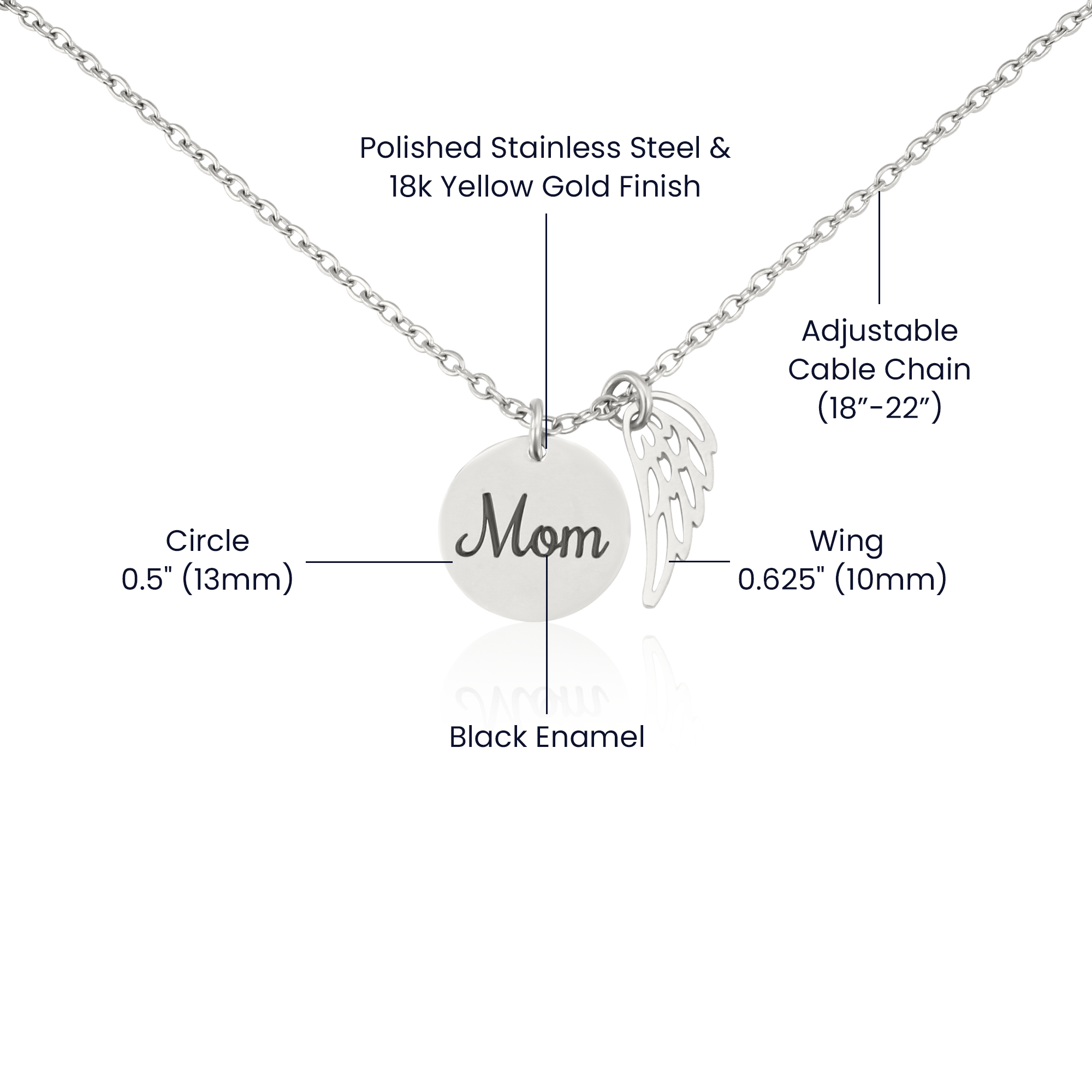 Forever in My Heart – Mam Memorial Necklace