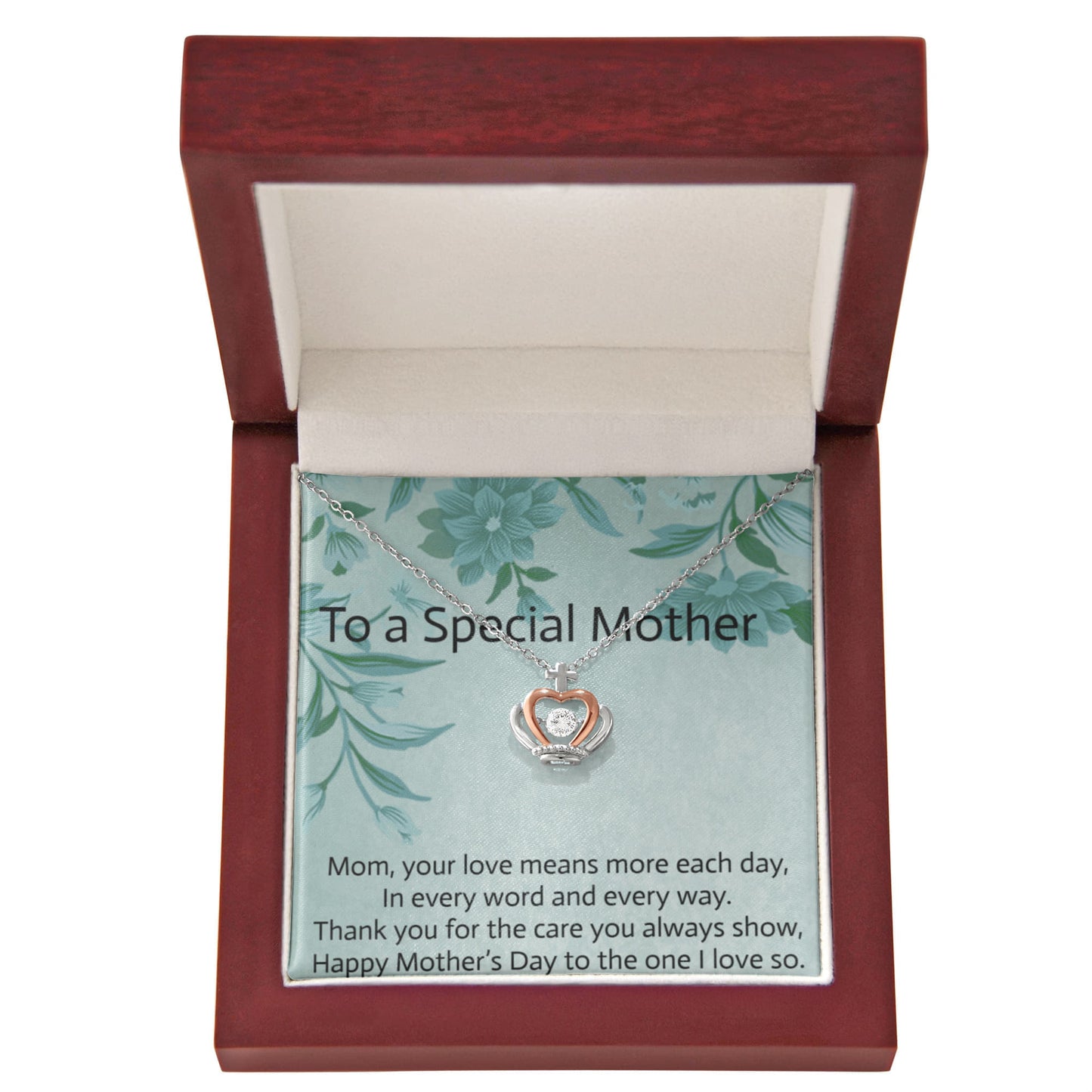 Mom, your love means more each day,