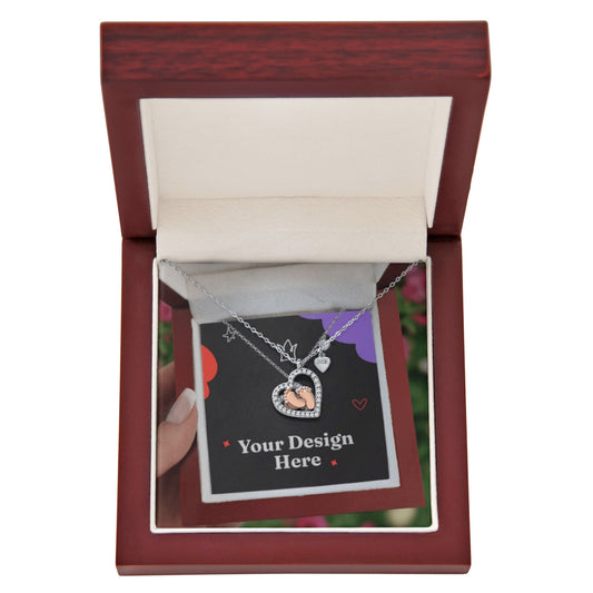 Baby Feet Heart Necklace for Mom – Symbol of Love & Motherhood
