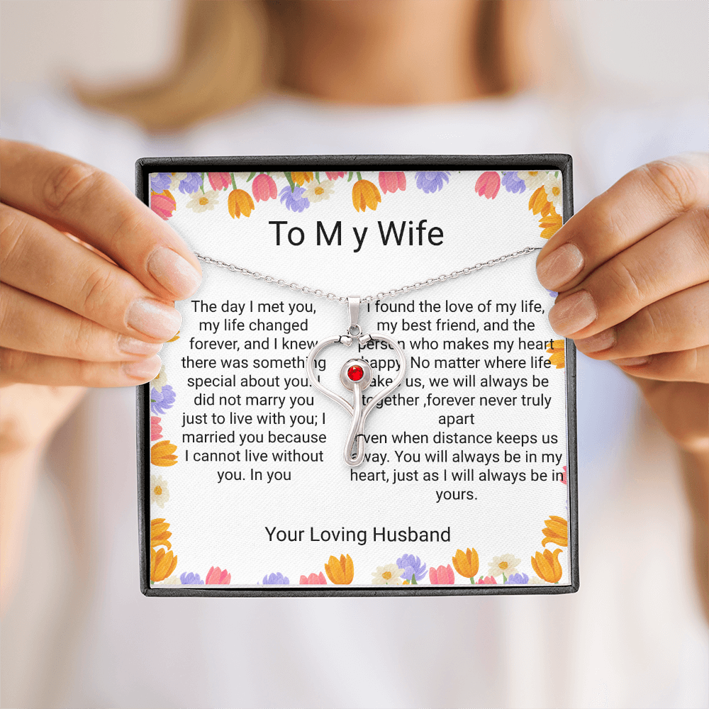 Wife Anniversary & Birthday Gift – Romantic Forever Love Necklace A Heartfelt Gift for Your Wife