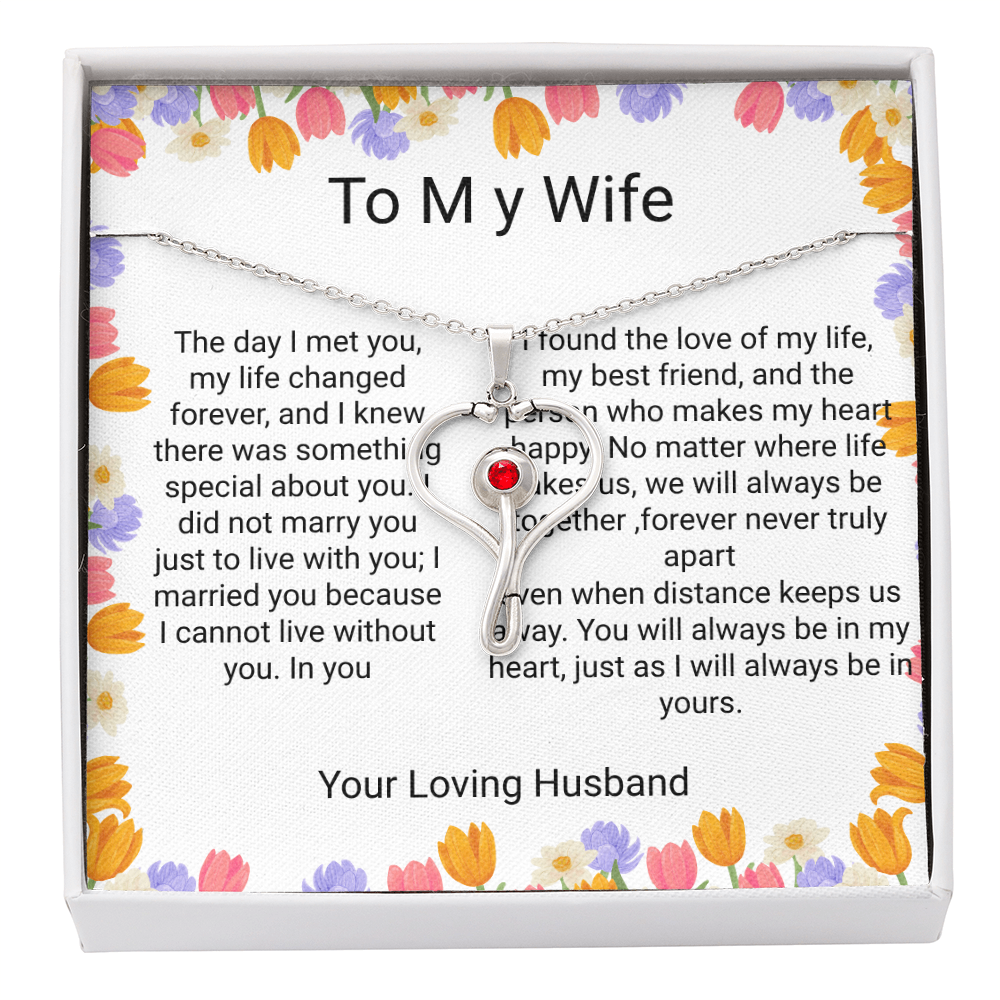Wife Anniversary & Birthday Gift – Romantic Forever Love Necklace A Heartfelt Gift for Your Wife