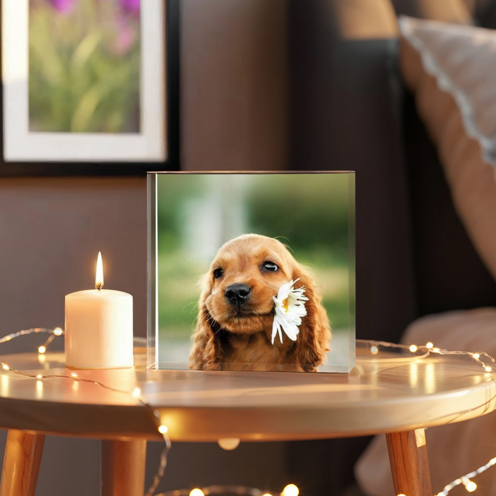 Cherish Your Loved Ones and Pets Forever with Custom  Printed  Acrylic Block