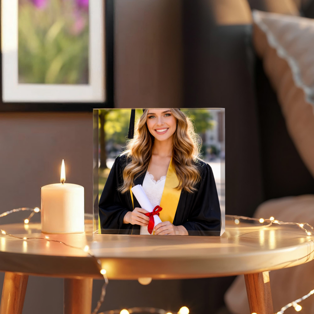 Engraved Graduation Acrylic Plaque – Personalized Graduation Year & Date