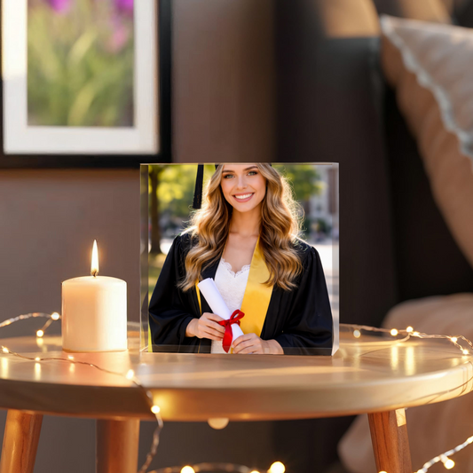 Engraved Graduation Acrylic Plaque – Personalized Graduation Year & Date