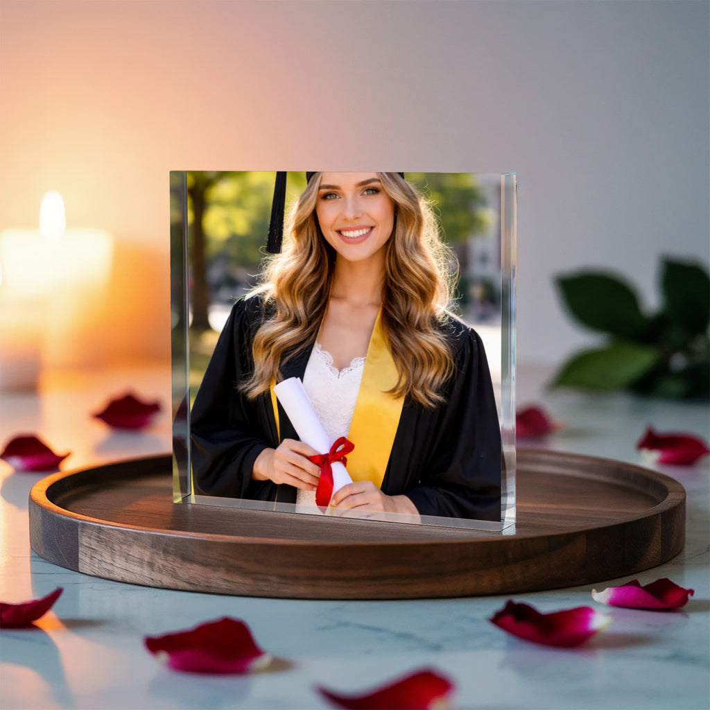 Engraved Graduation Acrylic Plaque – Personalized Graduation Year & Date