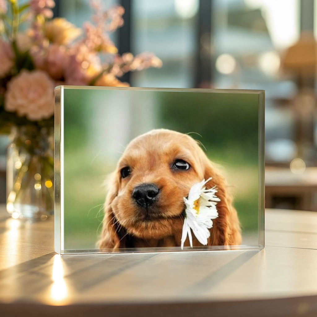 Cherish Your Loved Ones and Pets Forever with Custom  Printed  Acrylic Block