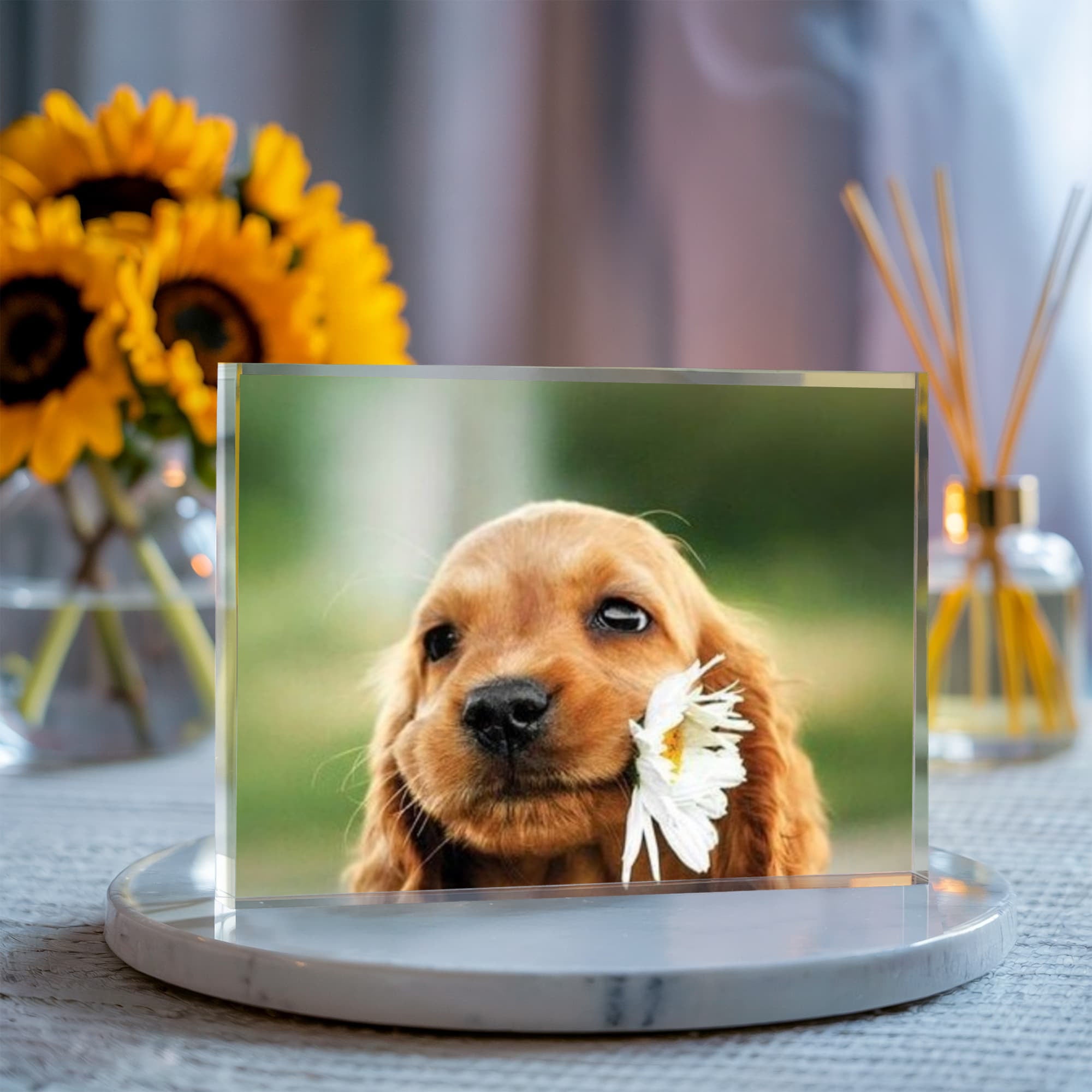 Cherish Your Loved Ones and Pets Forever with Custom  Printed  Acrylic Block