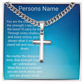 Personalized  Artisan Cross Cuban Chain – Meaningful Gift for Son or Dad